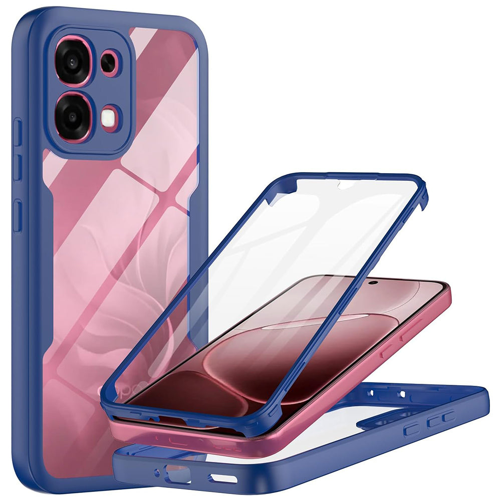 Skyddsfodral för Oppo A6 Pro 5G / A6 Pro 4G, Techsuit, ColorVerse 360, Blå