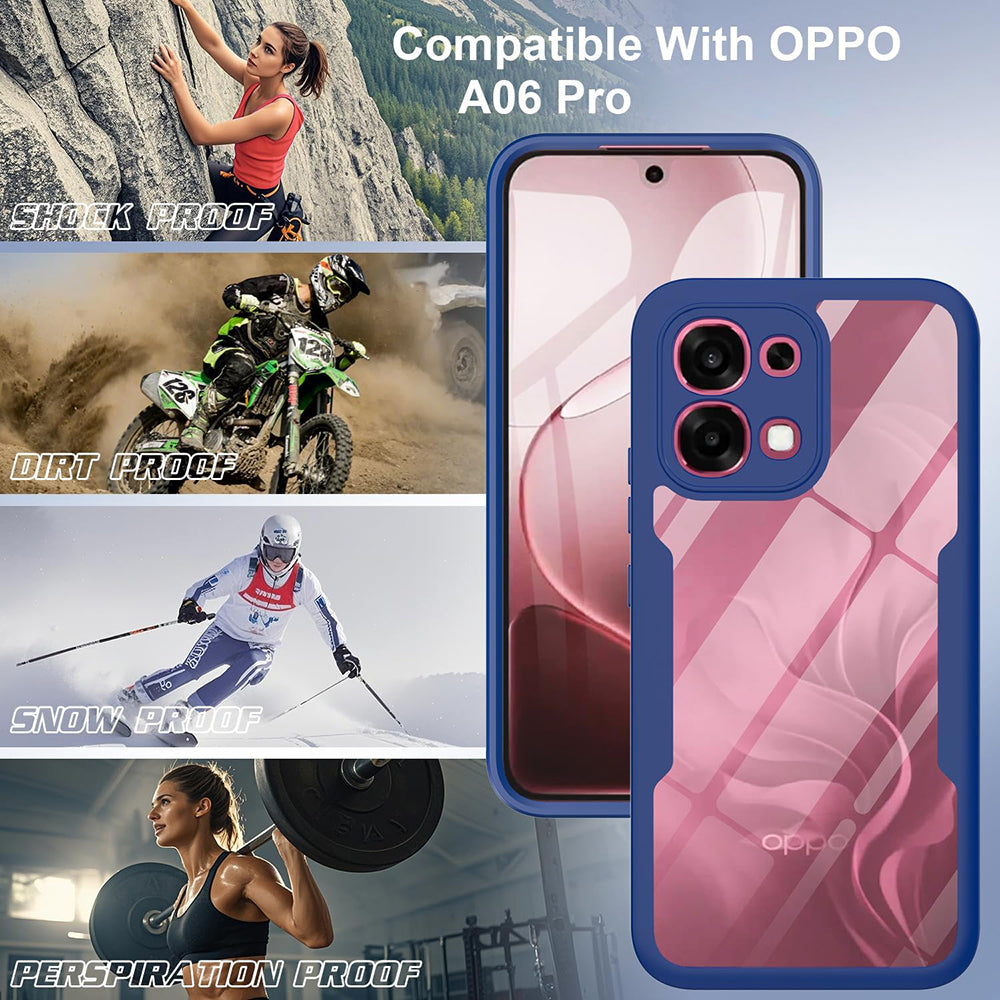 Skyddsfodral för Oppo A6 Pro 5G / A6 Pro 4G, Techsuit, ColorVerse 360, Blå