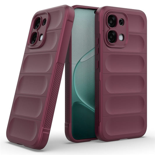 Fodral för Oppo A6 Pro 5G / A6 Pro 4G, Techsuit, Magic Shield, Vinröd