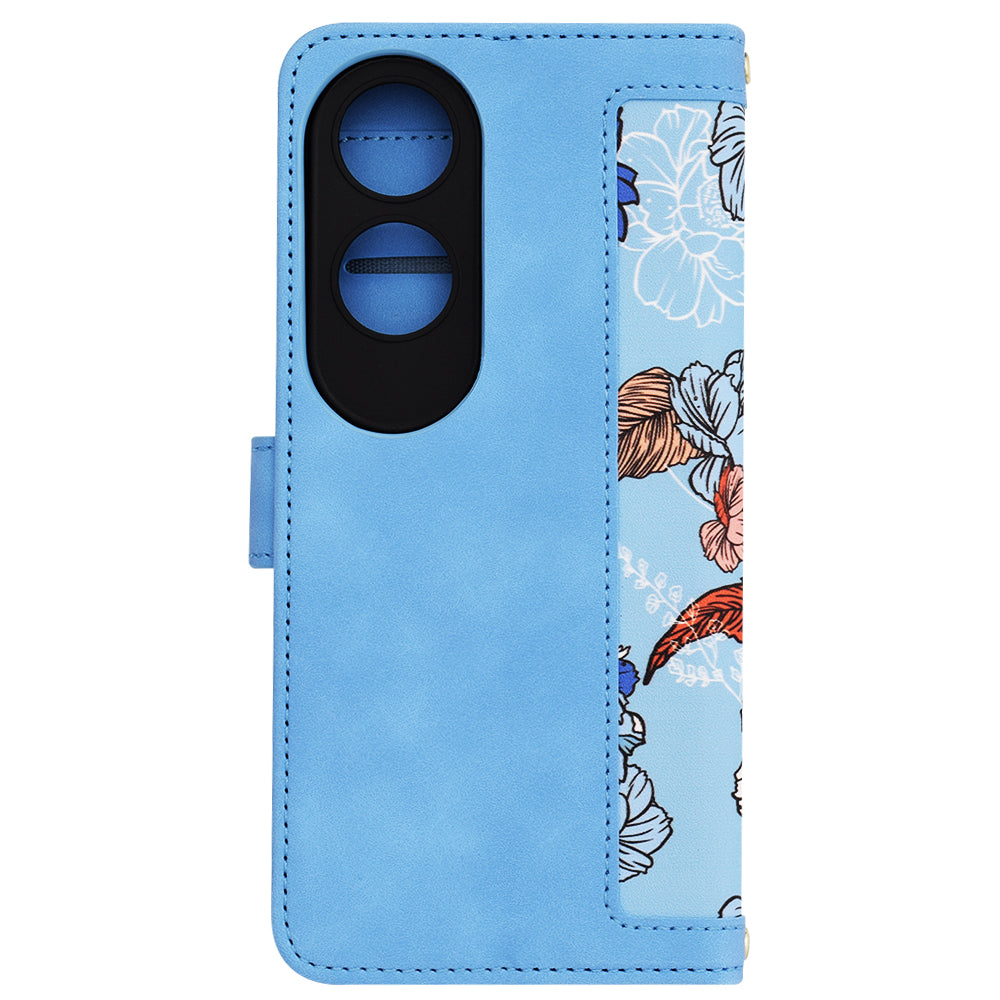 Fodral för Oppo A60, Techsuit, FlipCraft, Blå