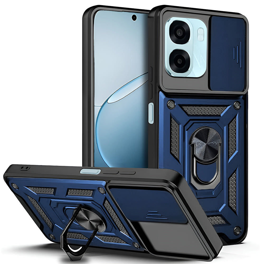 Skyddsfodral för Oppo A6k 4G / A6x 4G / A6x, Techsuit, CamShield, Blå
