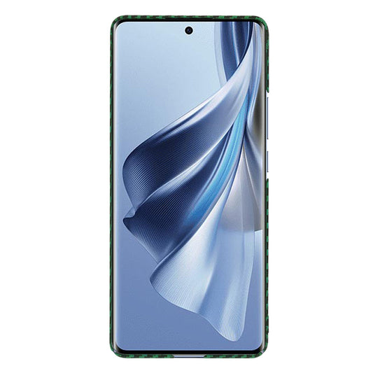 Fodral för Oppo Reno10 / Reno10 Pro, Techsuit, Carbonite FiberShell, Grön