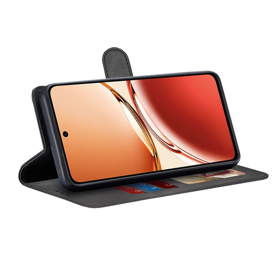 Fodral för Oppo Reno12 FS 5G / Reno12 FS 4G / Reno12 F 4G / Reno12 F, Techsuit, Diary Book, Svart