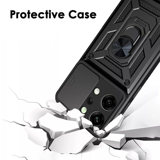 Fodral för Oppo Reno14 Pro, Techsuit, CamShield, Svart