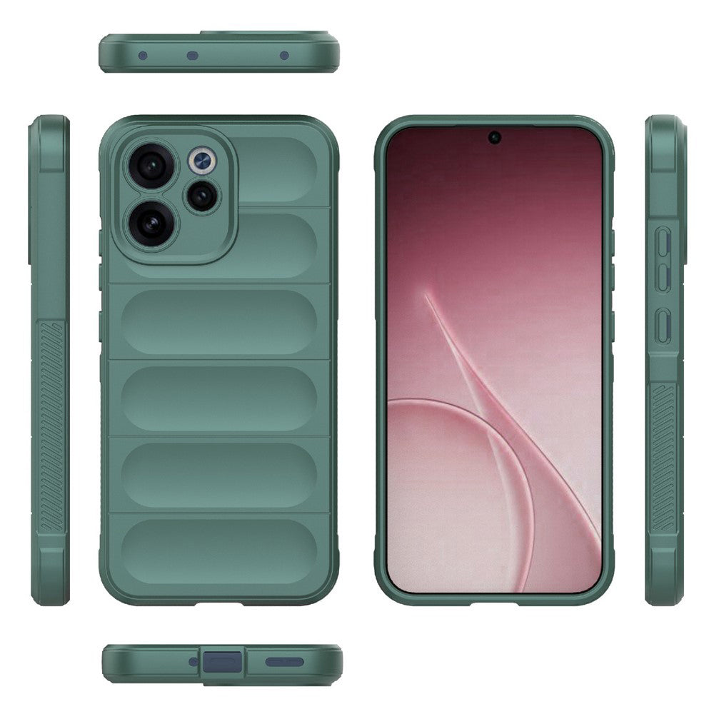 Fodral för Oppo Reno15 FS / Reno15 F, Techsuit, Magic Shield, Grön