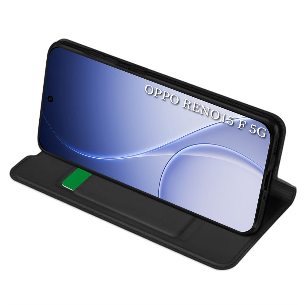 Fodral för Oppo Reno15 FS / Reno15 F, Techsuit, Magskin Book, Svart