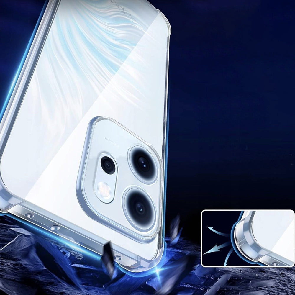 Skyddsfodral för Oppo Reno15, Techsuit, Stötsäkert Klart, Transparent