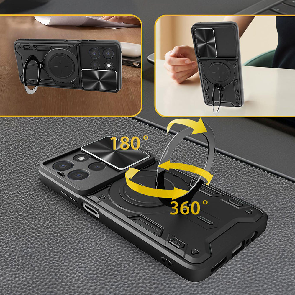 Fodral för Oppo Reno16 / Reno16 Pro, Techsuit, CamGuard Pro, Svart