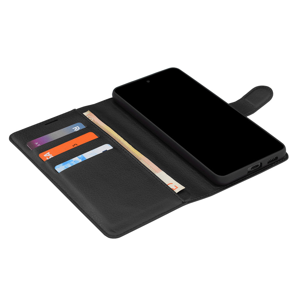 Case for Oppo Reno16 / Reno16 Pro, Techsuit, Leather Folio, Black