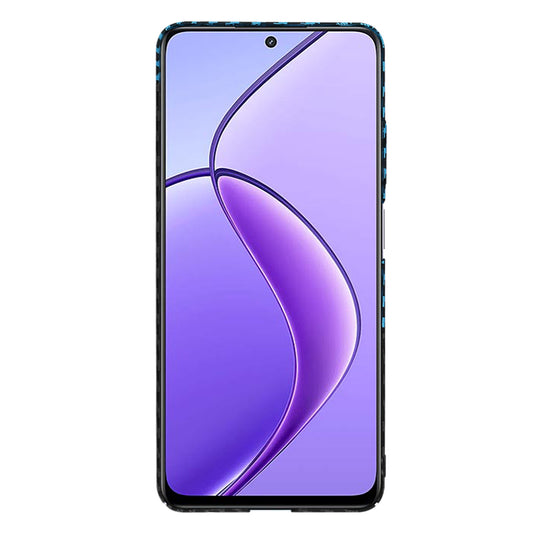 Fodral för Realme 12x / 12, Techsuit, Carbonite FiberShell, Svart Bleu