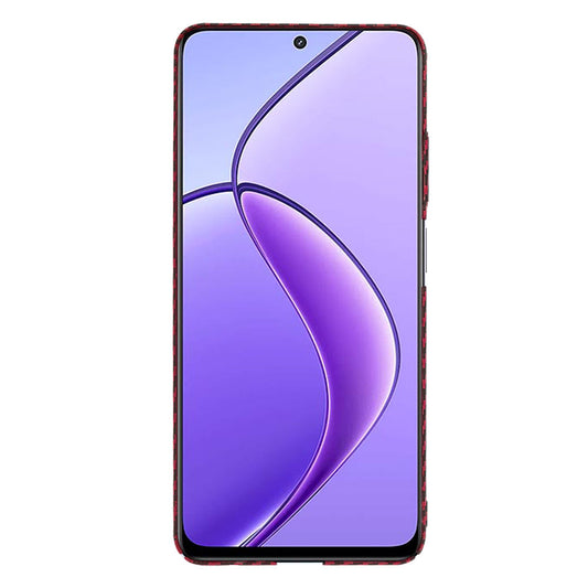 Fodral för Realme 12x / 12, Techsuit, Carbonite FiberShell, Röd