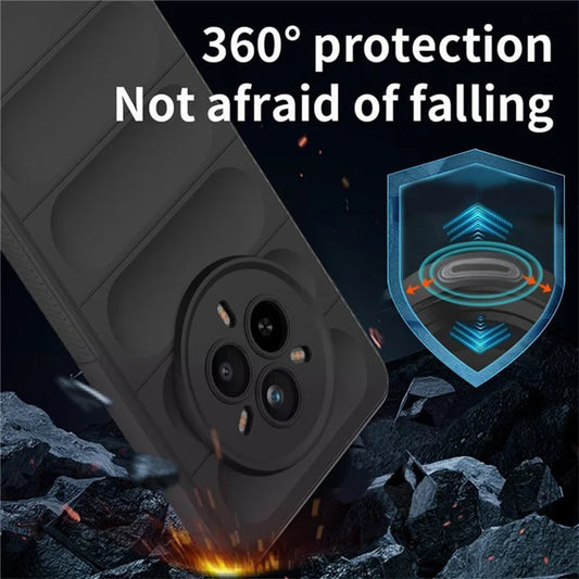 Fodral för Realme 14 Pro, Techsuit, Magic Shield, Svart