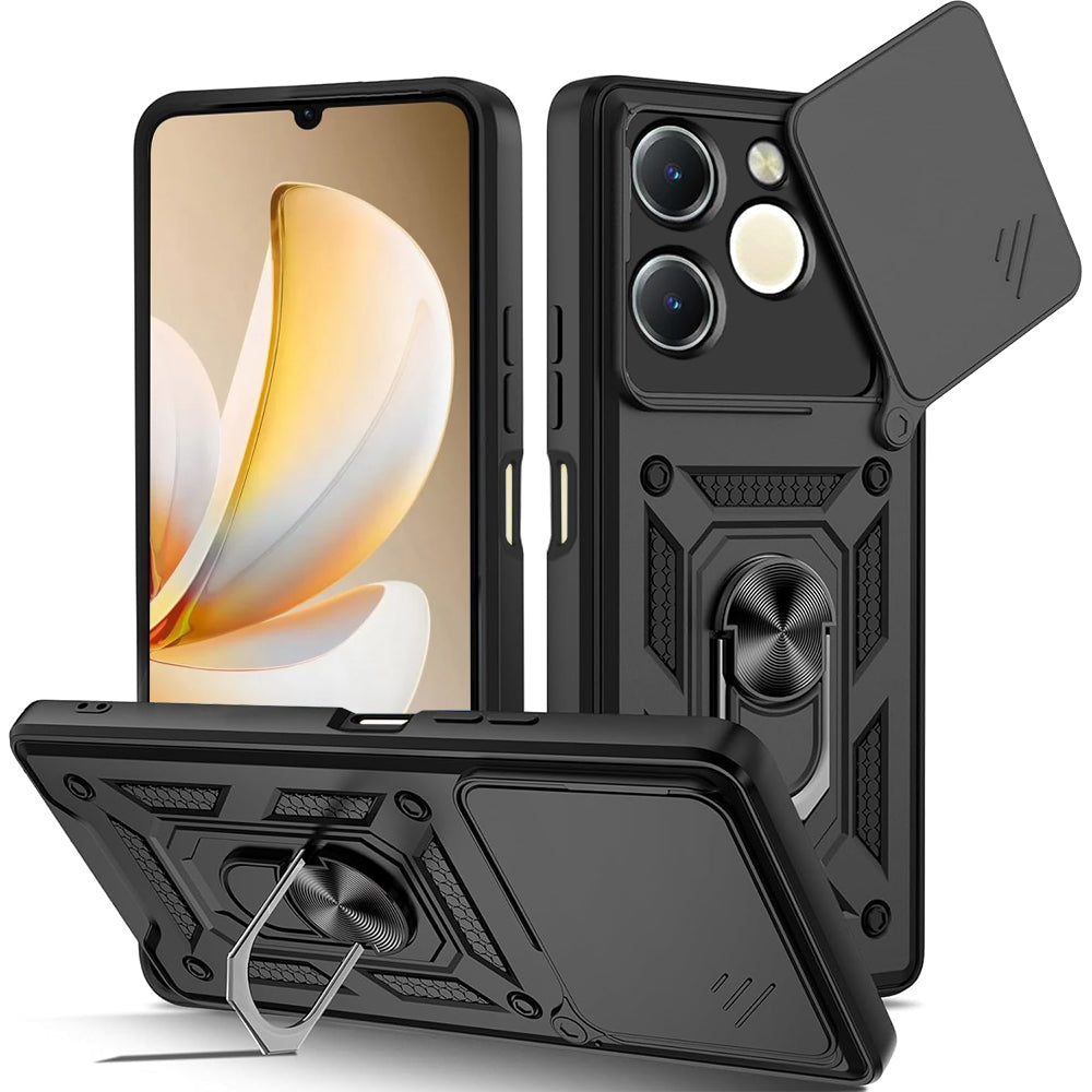 Skyddsfodral för Realme Note 70T, Techsuit, CamShield, Svart