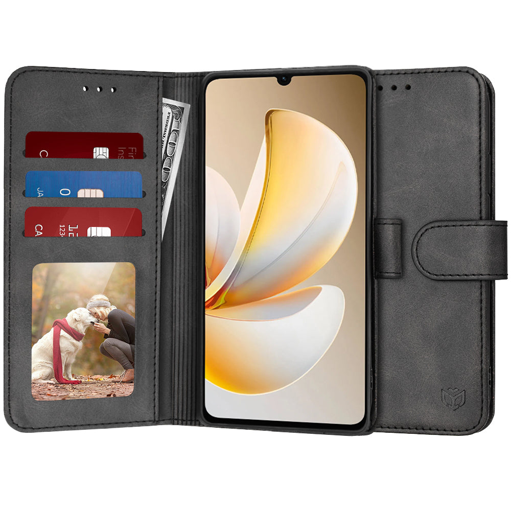Case for Realme Note 70T, Techsuit, Diary Book, Black