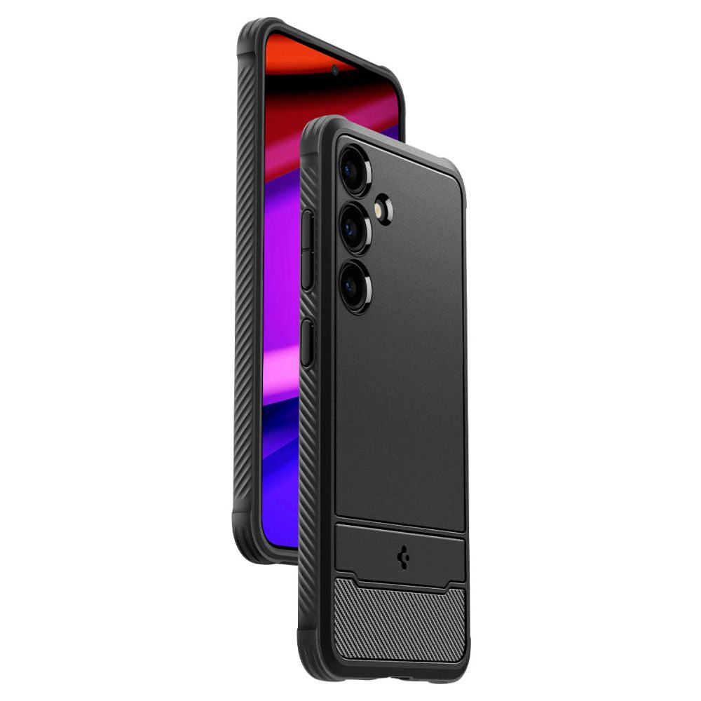 Fodral till Samsung Galaxy S24 S921, Spigen, Rugged Armour, Svart ACS07346