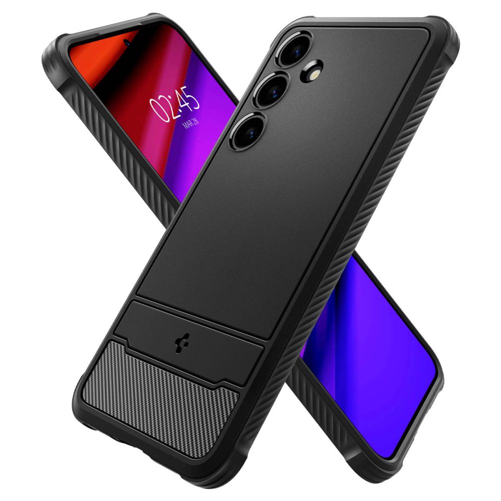 Fodral till Samsung Galaxy S24 S921, Spigen, Rugged Armour, Svart ACS07346