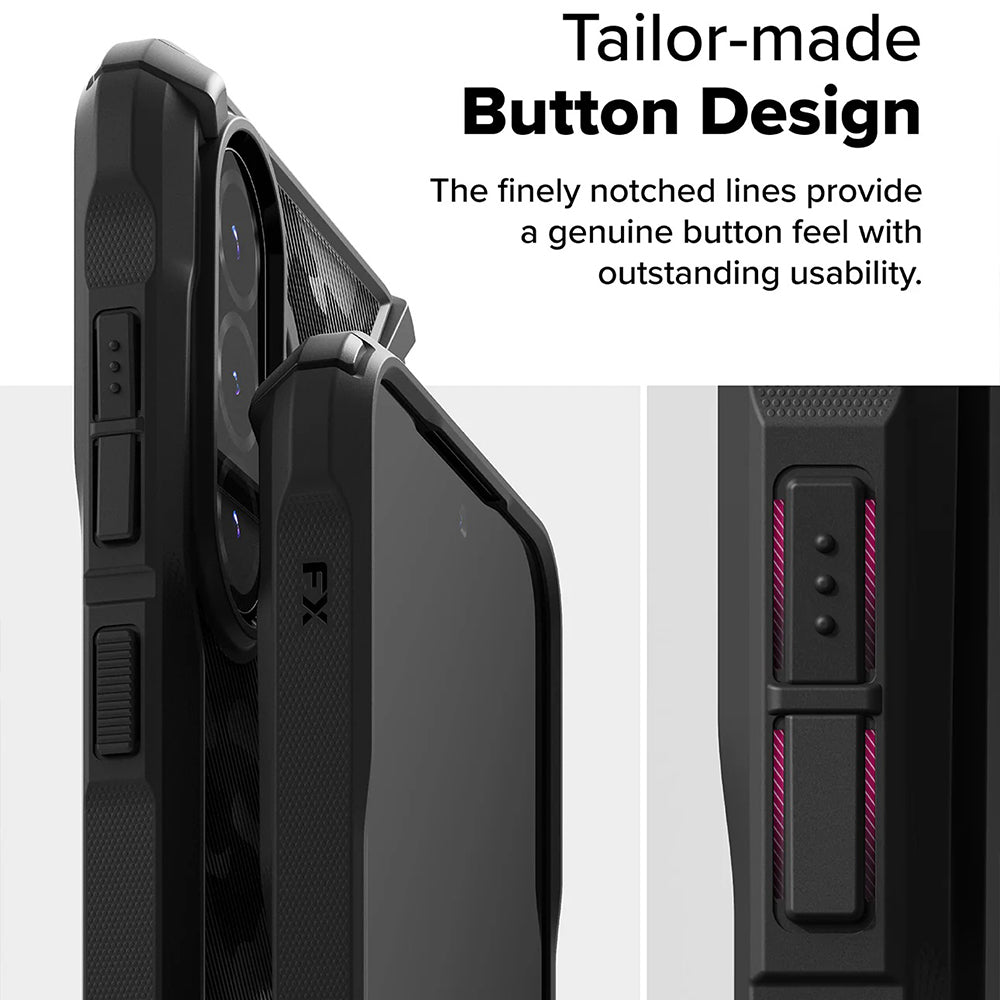 Skyddsfodral för Samsung Galaxy A56 A566 / A36 A366, Ringke, Fusion X Camo, Svart