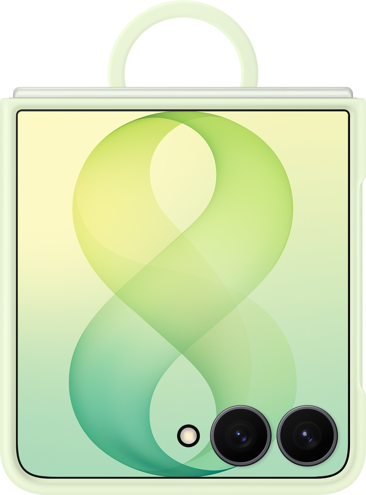 Fodral för Samsung Galaxy Z Flip8 F776, silikonringmagnet, grön EF-EF776CGEGWW