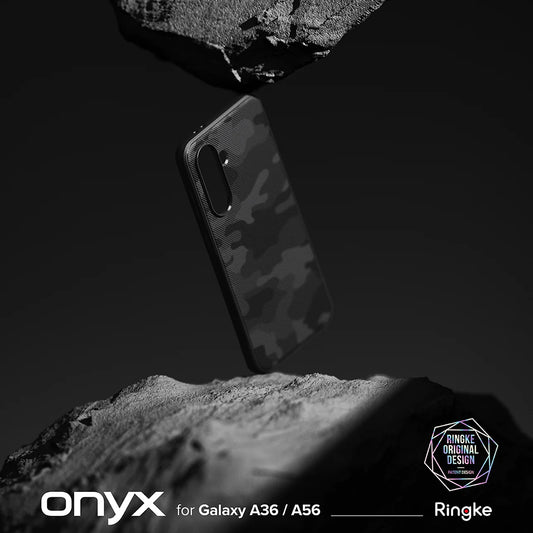 Skyddsfodral för Samsung Galaxy A56 A566 / A36 A366, Ringke, Onyx Camo, Svart