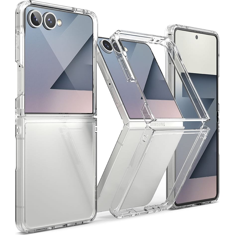 Skyddsfodral för Samsung Galaxy Z Flip7 F766, Ringke, Fusion, Transparent