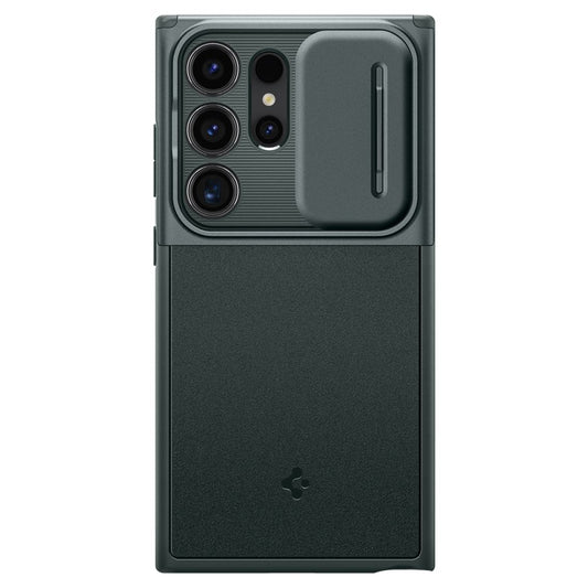 Fodral för Samsung Galaxy S24 Ultra S928, Spigen, OPTIK ARMOR, Grön ACS07314