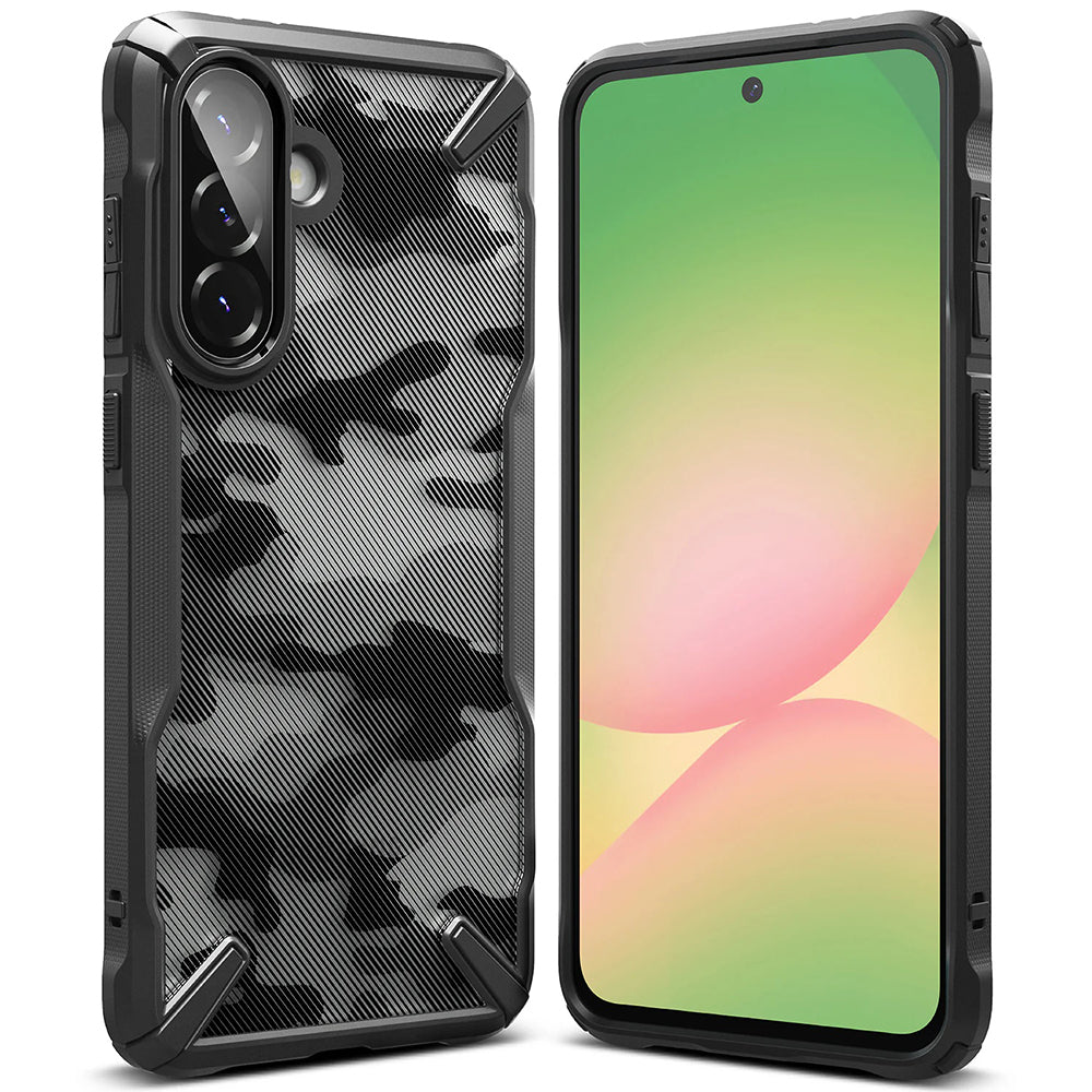 Skyddsfodral för Samsung Galaxy A56 A566 / A36 A366, Ringke, Fusion X Camo, Svart