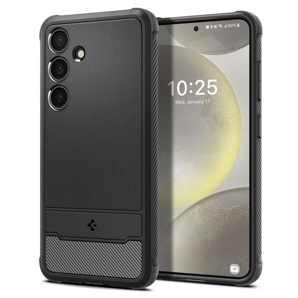 Fodral till Samsung Galaxy S24 S921, Spigen, Rugged Armour, Svart ACS07346