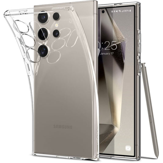 Fodral till Samsung Galaxy S24 Ultra S928, Spigen, Liquid Crystal, Transparent ACS07283