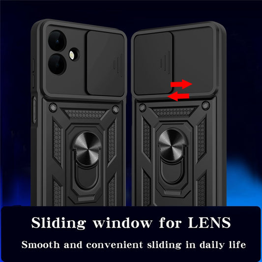 Fodral för Samsung Galaxy A08 4G A085 / A07 5G A076, Techsuit, CamShield, Svart