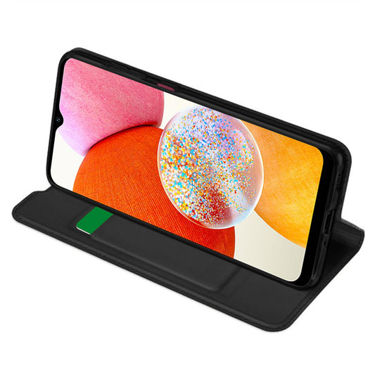 Fodral för Samsung Galaxy A14 A145 / A14 5G A146, Techsuit, Magskin Book, Svart