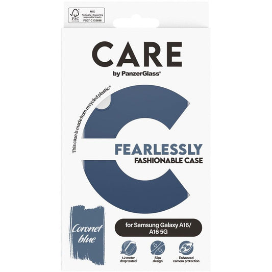 Fodral för Samsung Galaxy A16 5G A166 / A16 4G A165, PanzerGlass, Fashionable Care, Blå