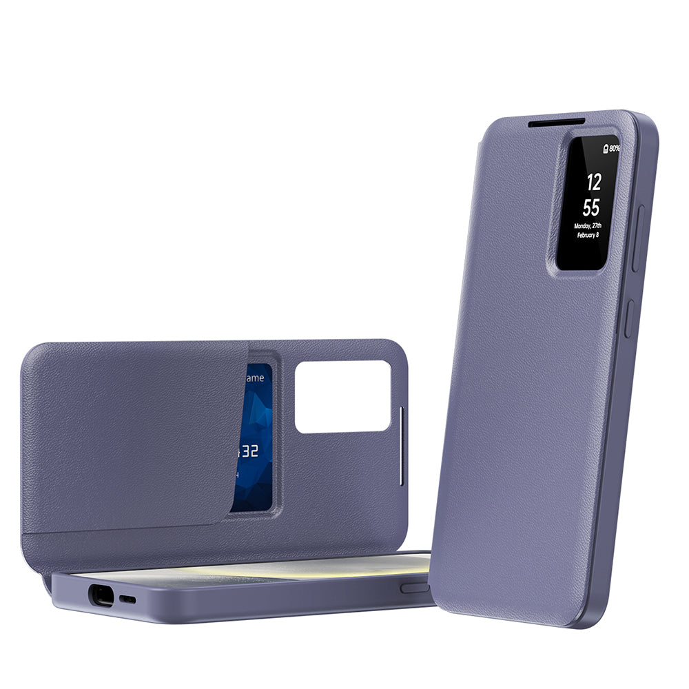 Fodral för Samsung Galaxy A16 5G A166 / A16 4G A165, Techsuit, SmartView, Lila