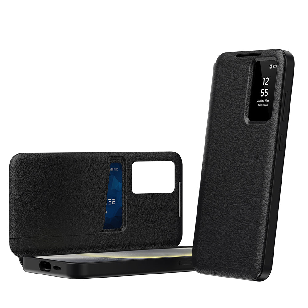 Fodral för Samsung Galaxy A16 5G A166 / A16 4G A165, Techsuit, SmartView, Svart