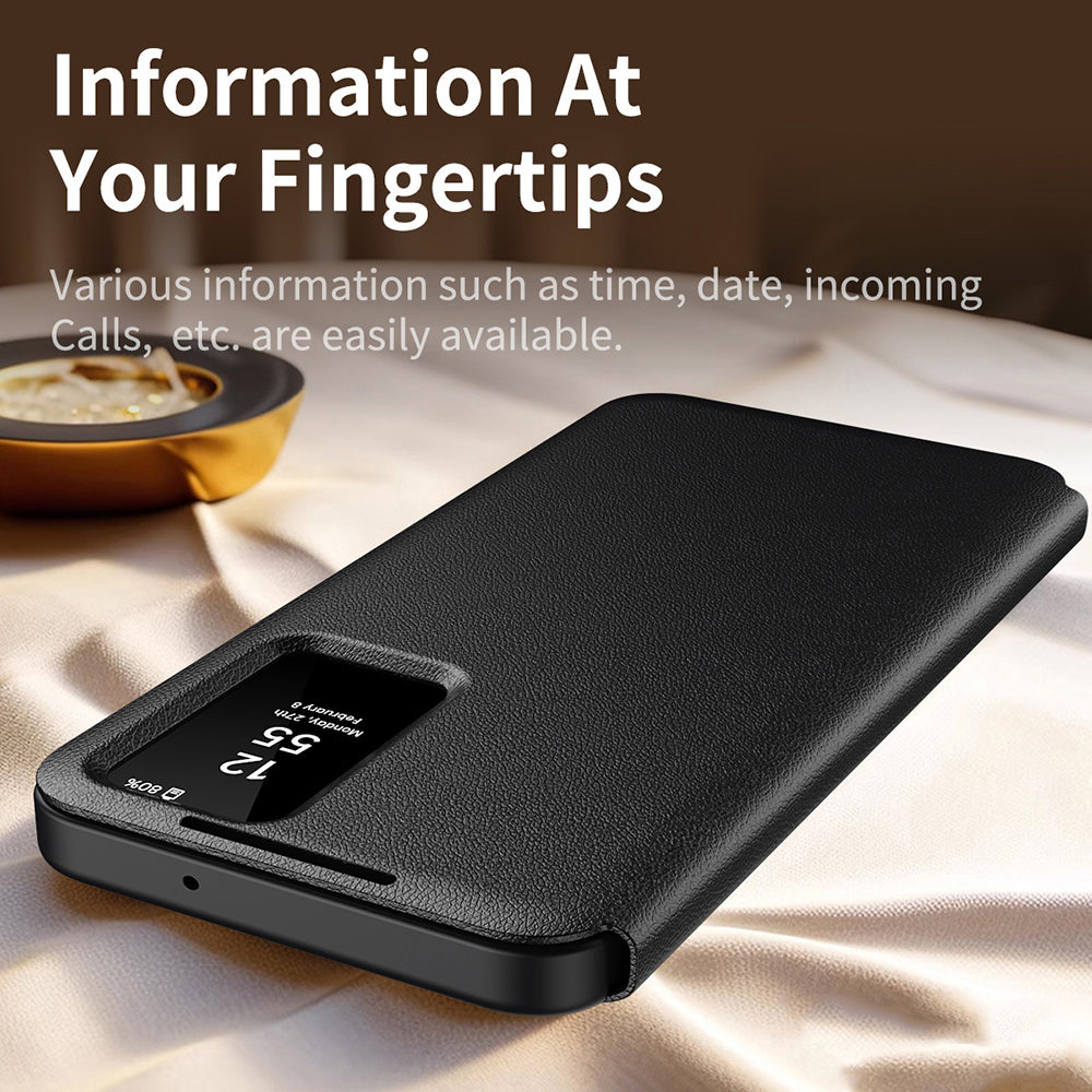 Fodral för Samsung Galaxy A16 5G A166 / A16 4G A165, Techsuit, SmartView, Svart