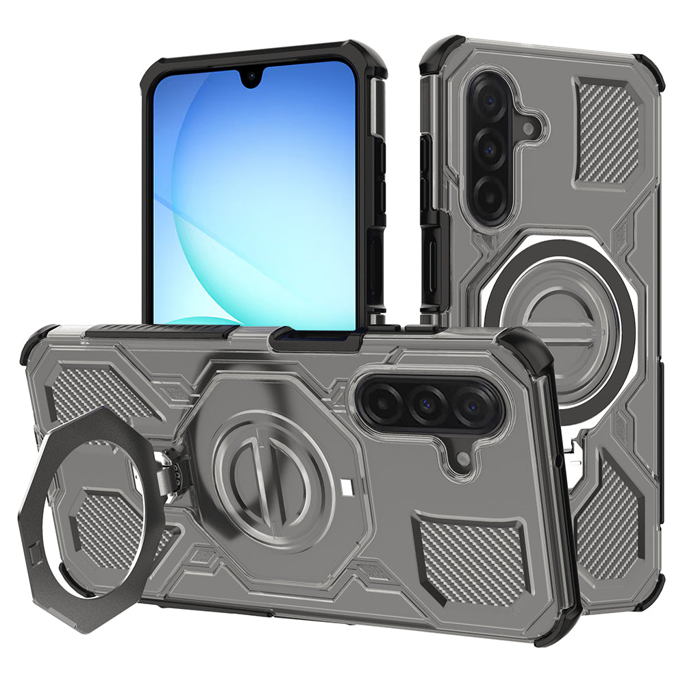 Skyddsfodral för Samsung Galaxy A17 4G / A17 5G, Techsuit, Carbon Shield Pro, Rökfärgad