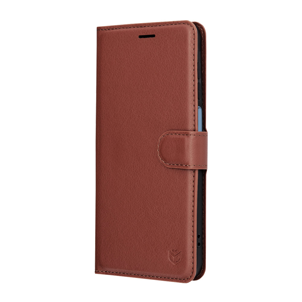 Fodral för Samsung Galaxy A17 4G / A17 5G, Techsuit, Leather Folio, Brun