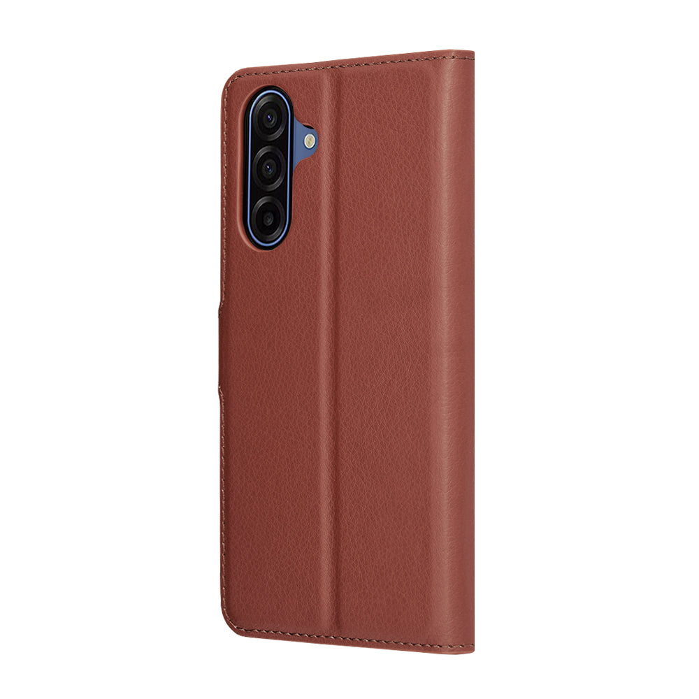 Fodral för Samsung Galaxy A17 4G / A17 5G, Techsuit, Leather Folio, Brun