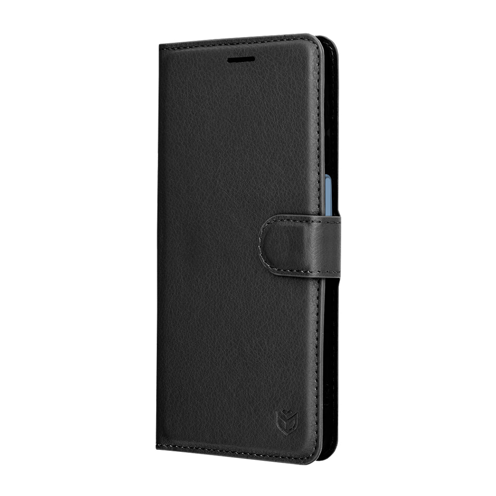 Case for Samsung Galaxy A17 4G / A17 5G, Techsuit, Leather Folio, Black