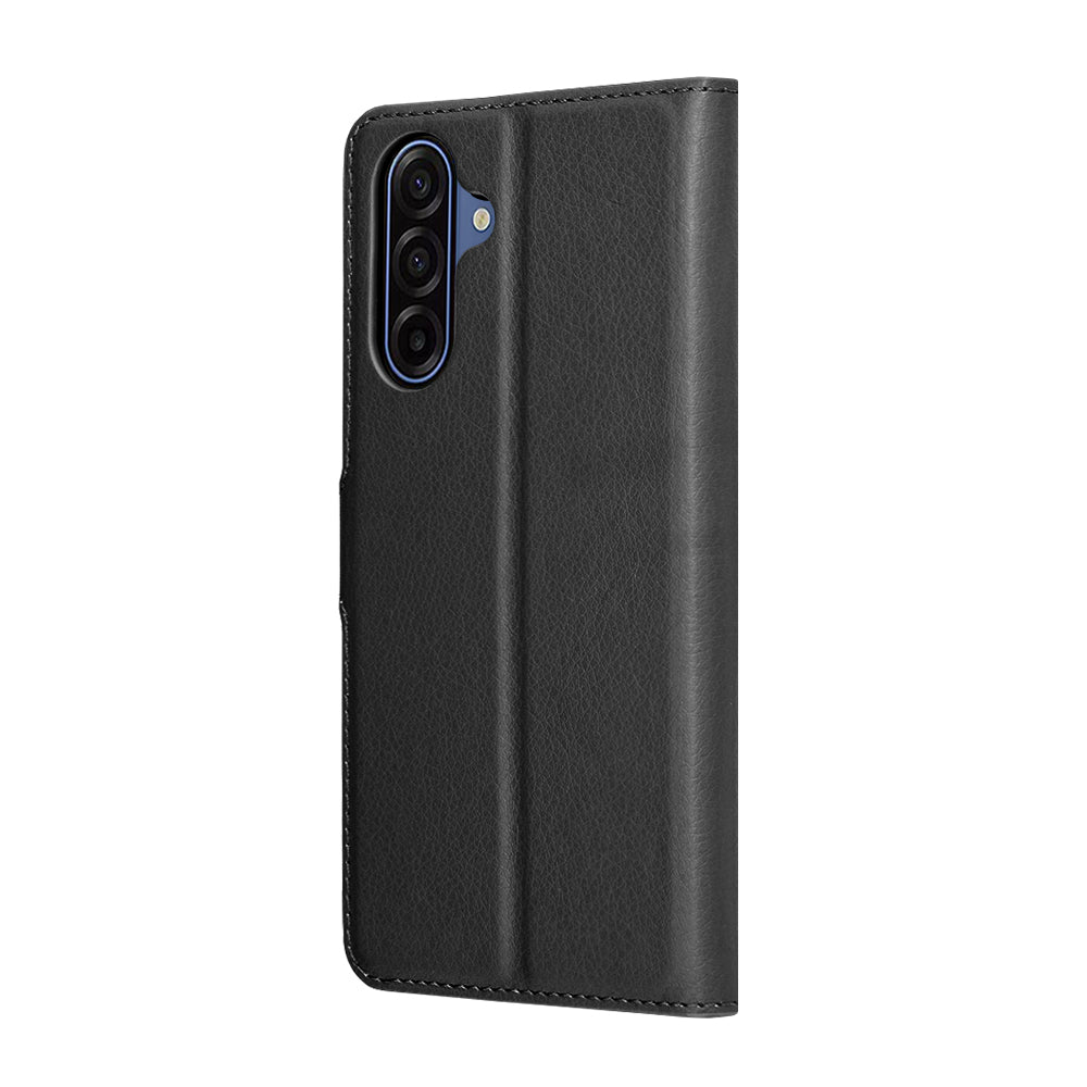 Case for Samsung Galaxy A17 4G / A17 5G, Techsuit, Leather Folio, Black