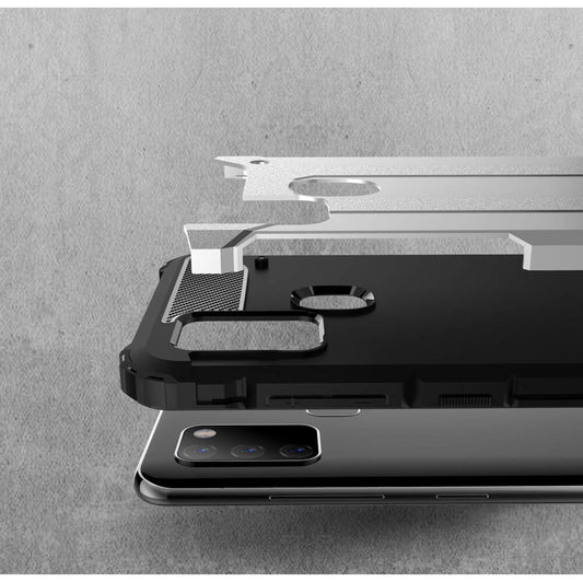 Fodral för Samsung Galaxy A21s A217, Techsuit, Hybrid Armor, Svart
