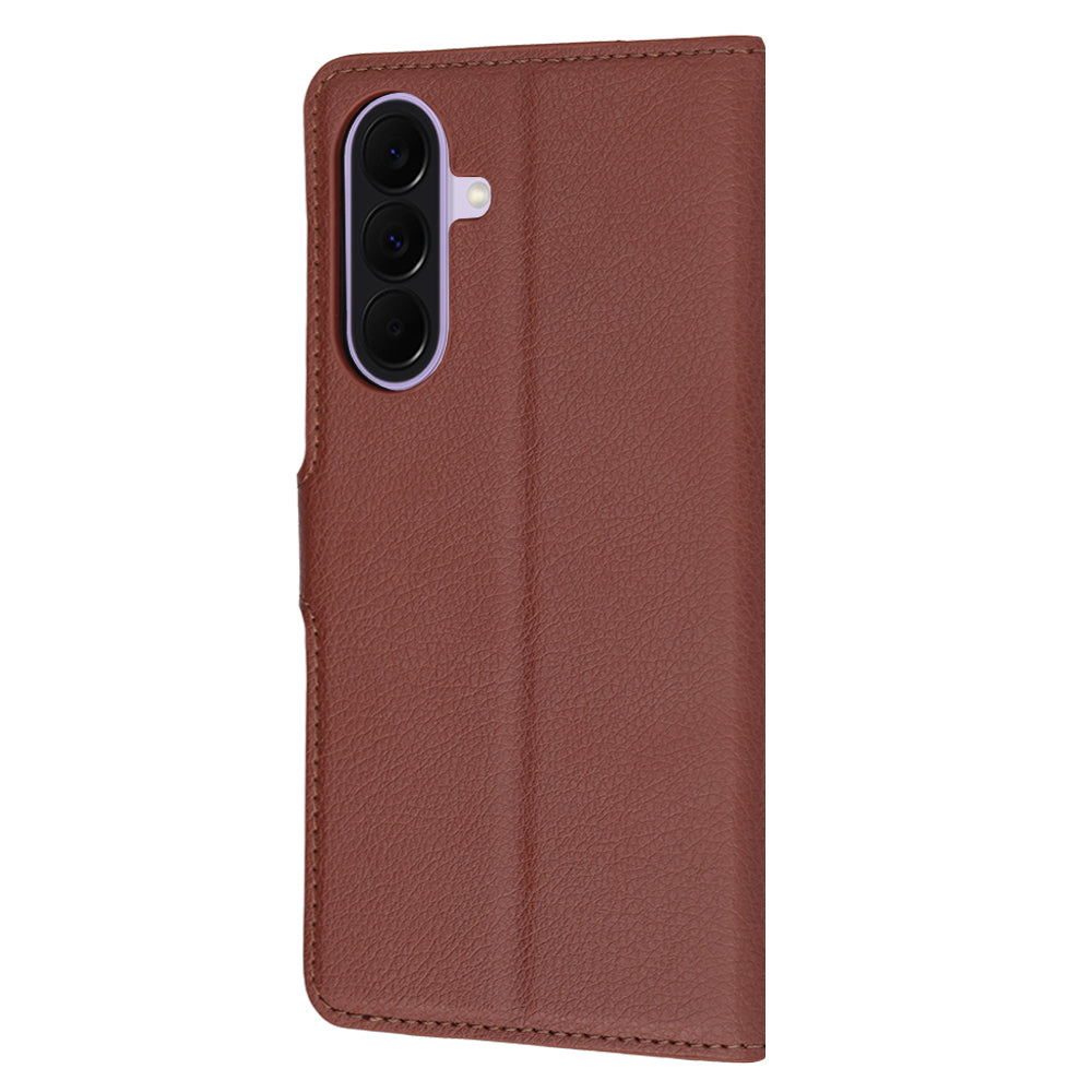 Fodral för Samsung Galaxy A27 5G, Techsuit, Leather Folio, Brun