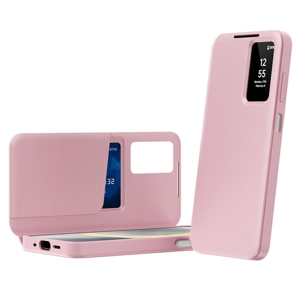 Fodral för Samsung Galaxy A27 5G, Techsuit, SmartView, Rosa