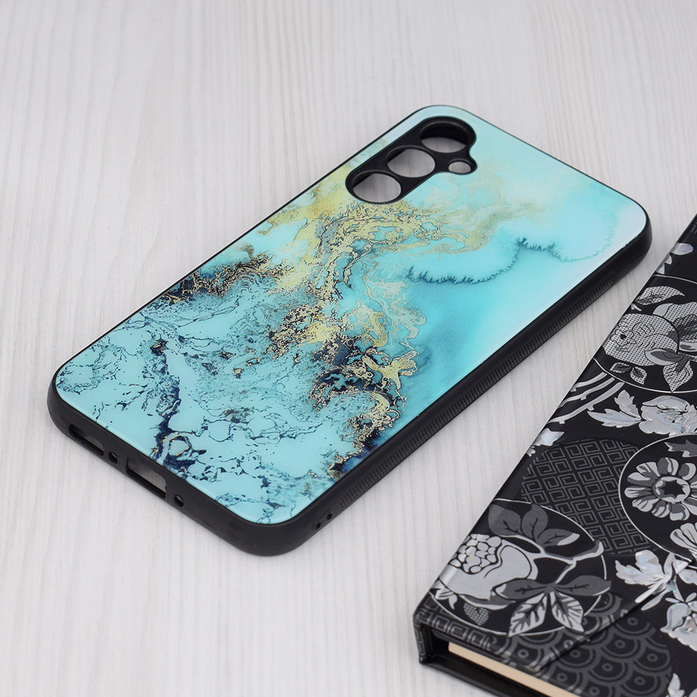 Fodral för Samsung Galaxy A34 A346, Techsuit, Glaze, Blå