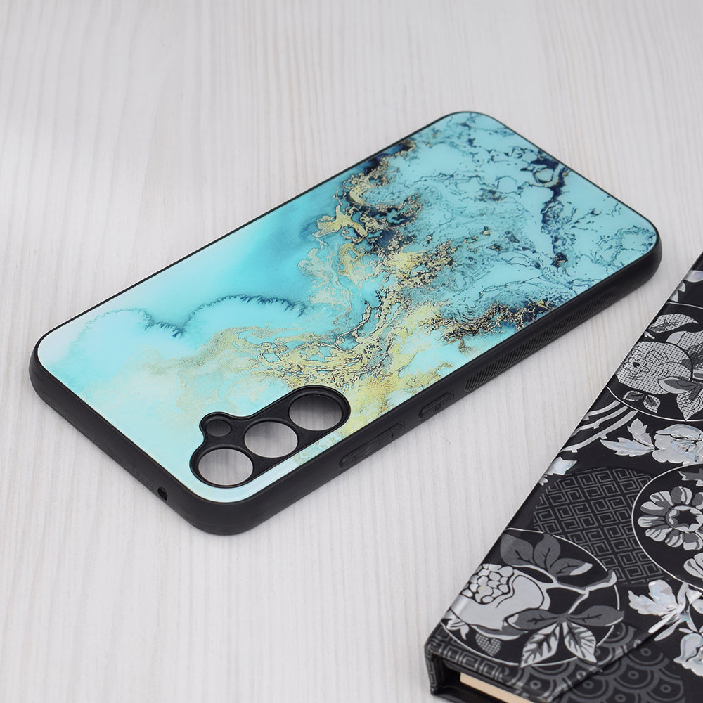 Fodral för Samsung Galaxy A34 A346, Techsuit, Glaze, Blå