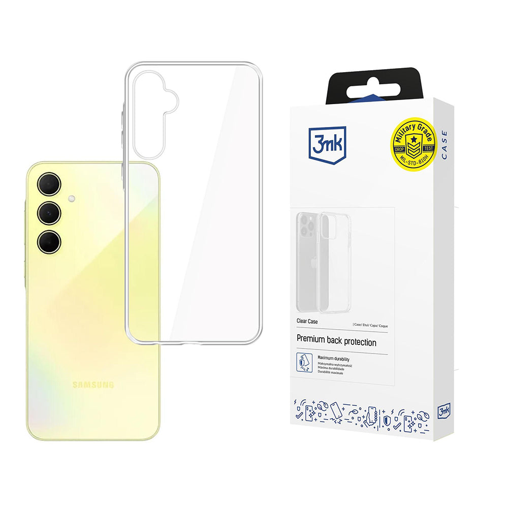 Fodral för Samsung Galaxy A35 5G A356, 3MK, Klar, Transparent