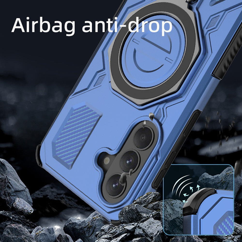 Fodral för Samsung Galaxy A37 5G, Techsuit, Carbon Shield Pro, Blå
