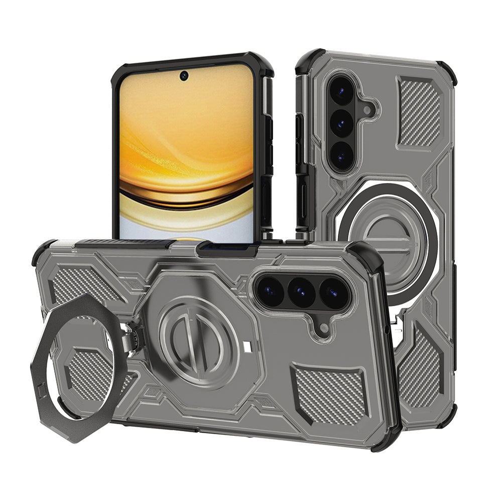 Skyddsfodral för Samsung Galaxy A37 5G, Techsuit, Carbon Shield Pro, Rökfärgad