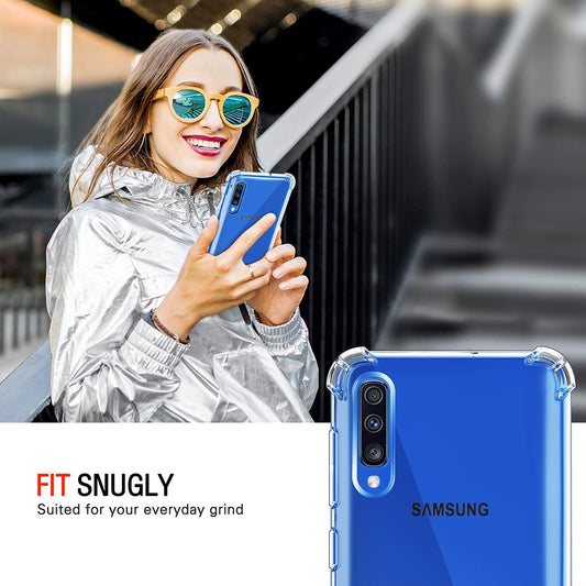 Fodral för Samsung Galaxy A50s A507 / A30s A307 / A50 A505, Techsuit, Stötsäker Klar, Transparent