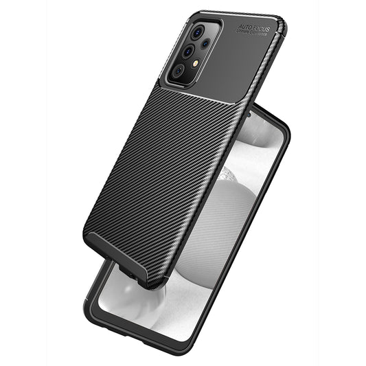 Fodral för Samsung Galaxy A52s 5G A528 / A52 5G A526 / A52 A525, Techsuit, CarbonFiber, Svart