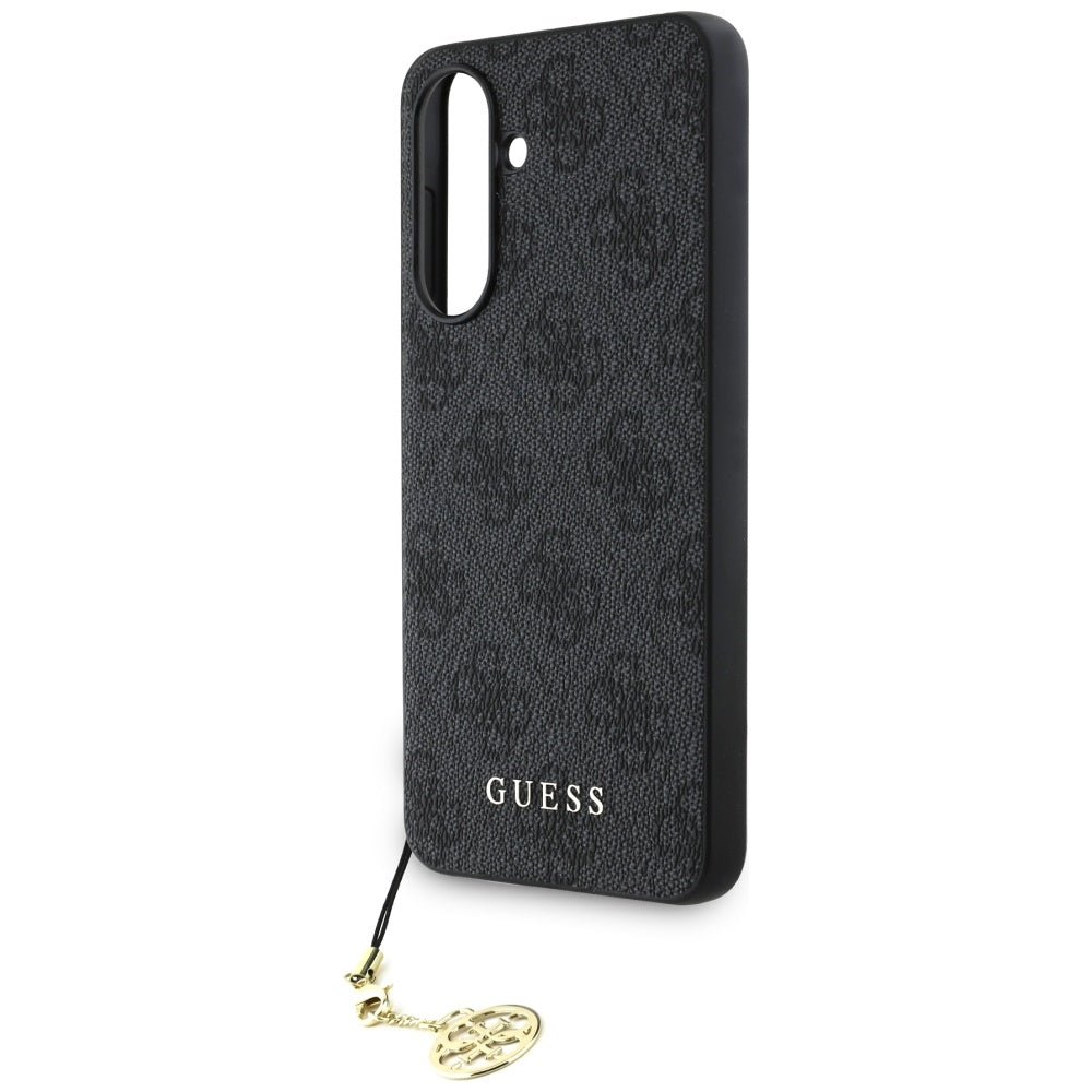 Fodral för Samsung Galaxy A56 A566, Guess, 4G Charm, Svart